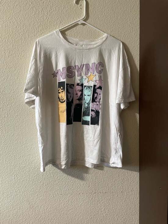 NSYNC Other - Official Merchandise NSYNC Band Members Graphic White T-Shirt XXL